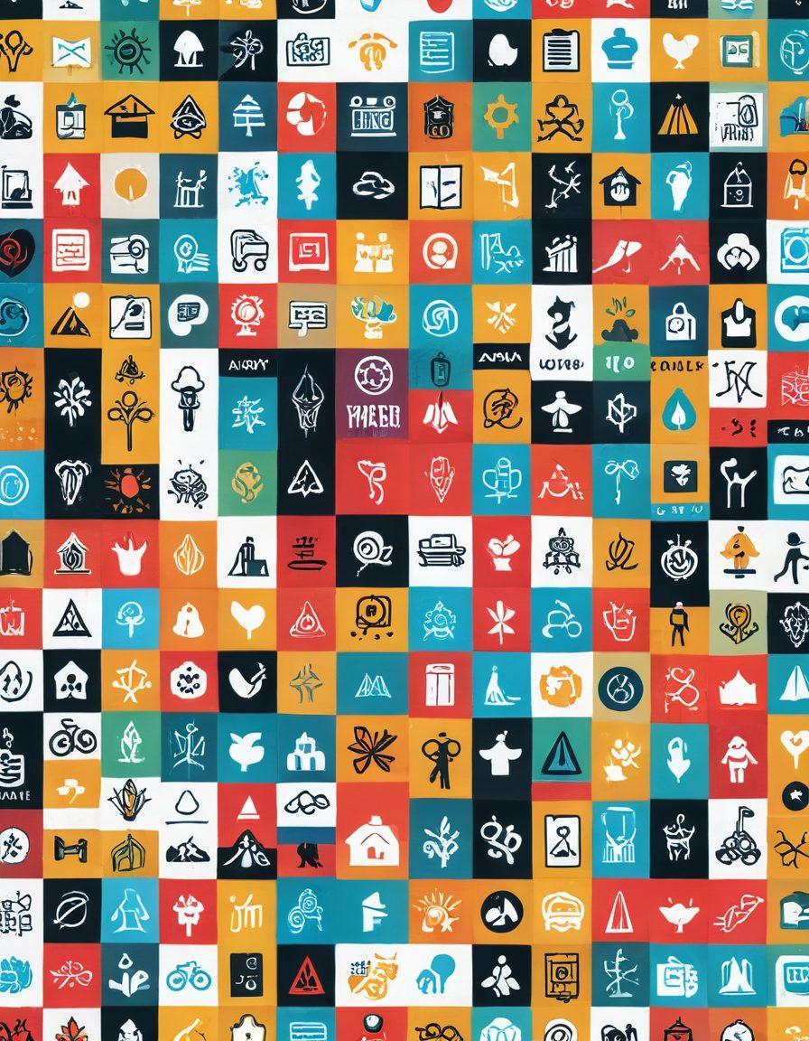 A diverse and tantalizing collage featuring tasteful, artistic representations of various adult content categories, with elements like playful icons, safe-for-work symbols, and illustrated pathways leading to favorite sites. The backdrop includes vibrant colors and a sleek design, evoking a sense of discovery and choice. vector art. vibrant colors. minimalistic.